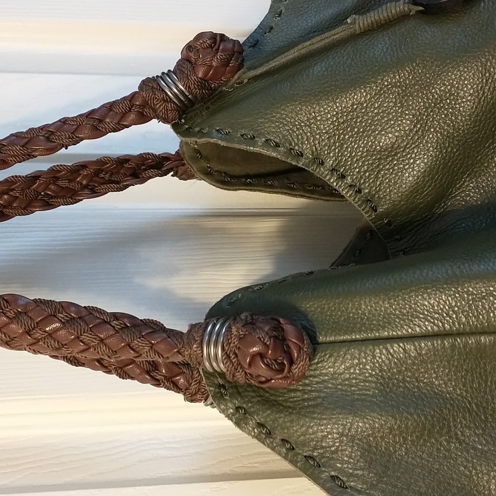 The Sak Olive Green Leather Bag - Picture 3 of 8